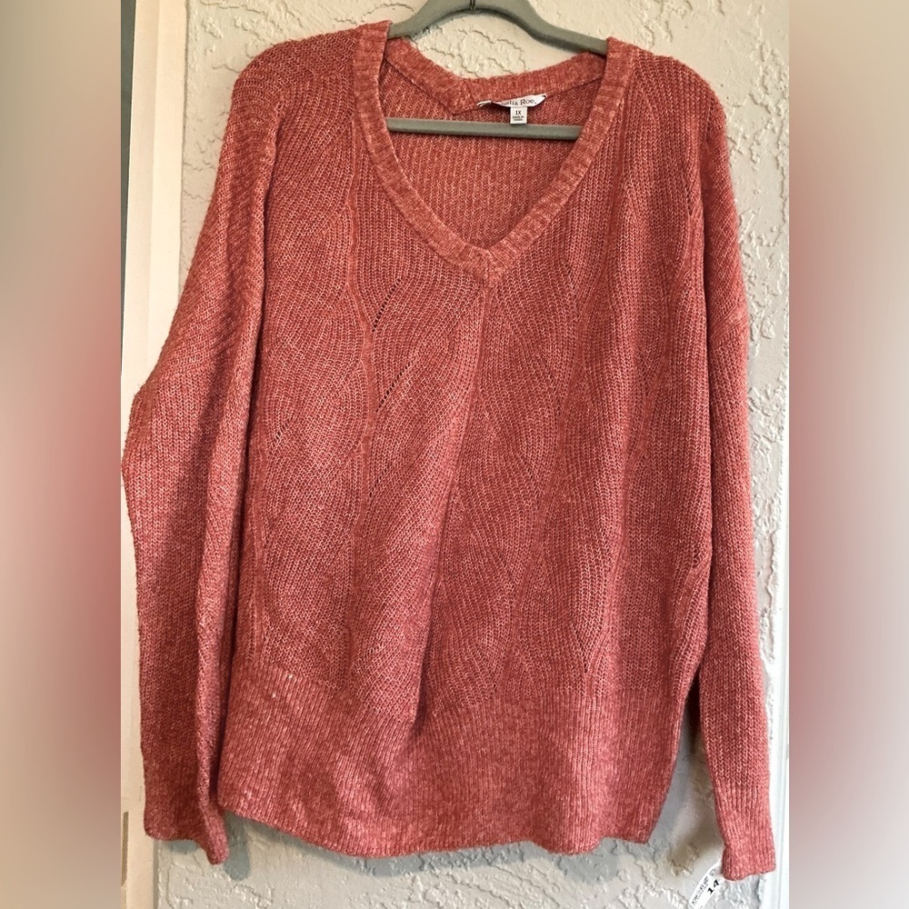 Ophelia Roe Women's V-Neck Sweater - Size 1X (NWOT)
